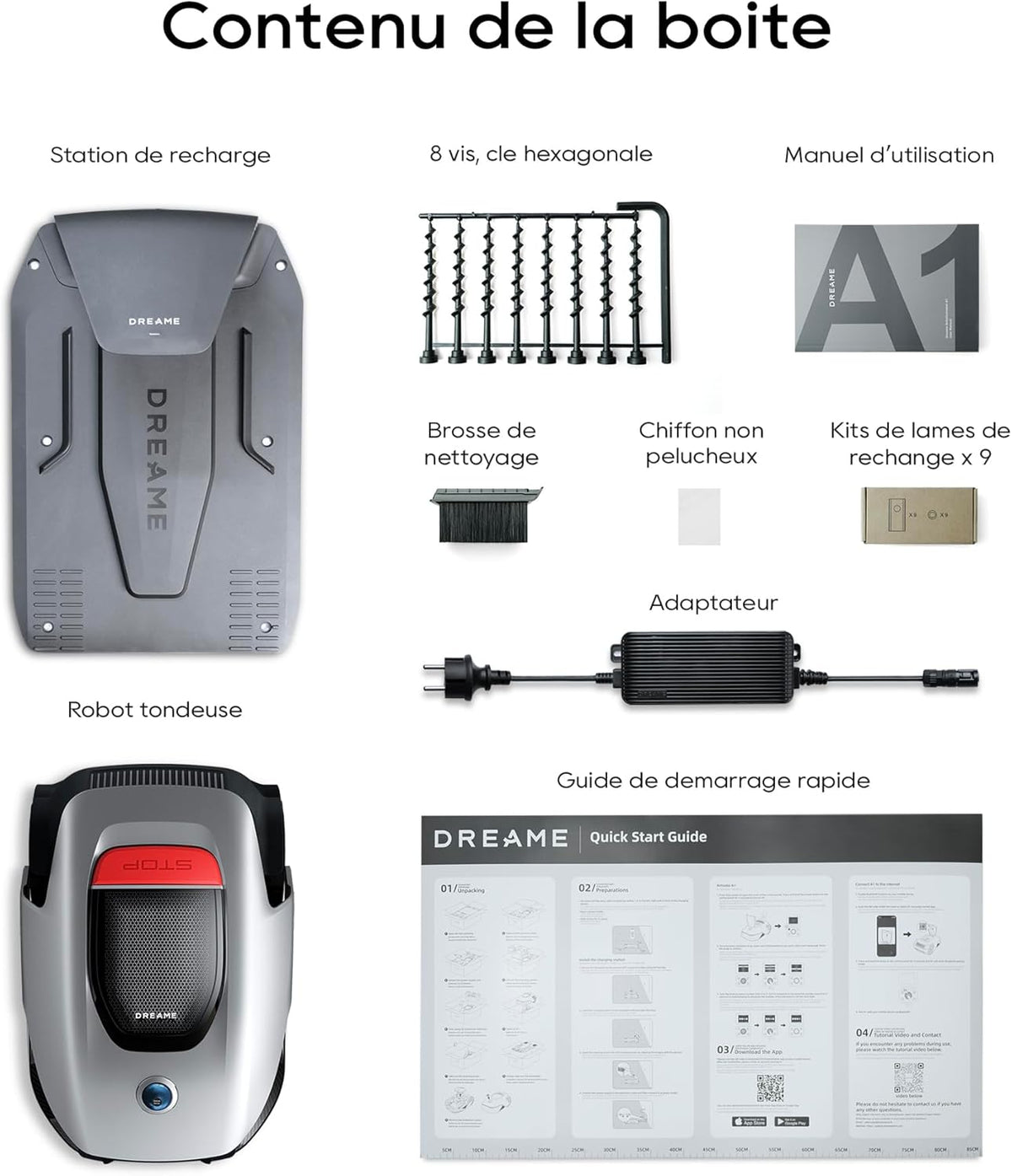DREAME A1 Gray robot lawn mower – Image 8