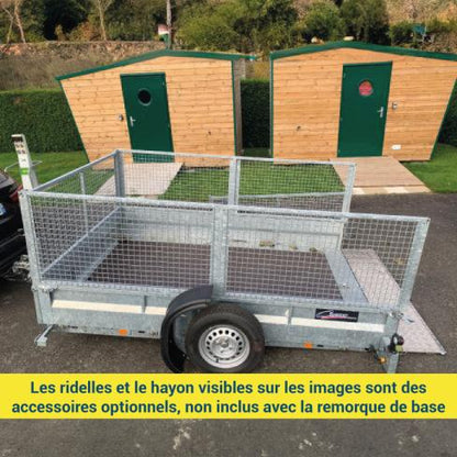 Remorque abaissante hydraulique XL150 Cochet – 750 kg