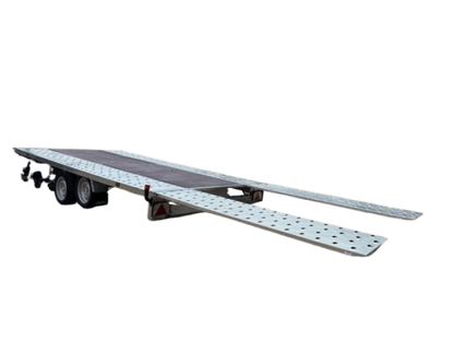 Porte-voiture LIDER 43720 avec plancher bois – Double essieu