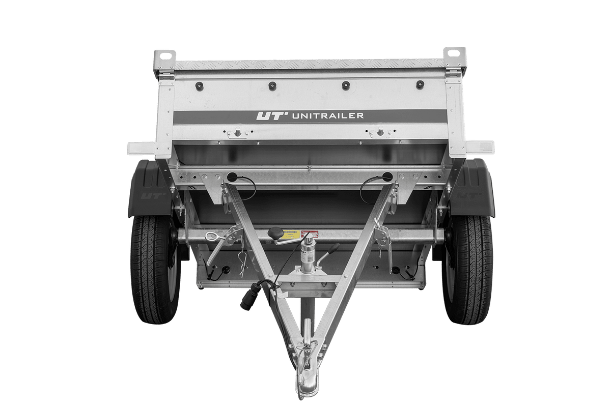 Remorque simple essieu 750 kg PTAC 150x106 Garden Trailer 150 KIPP avec capot aluminium