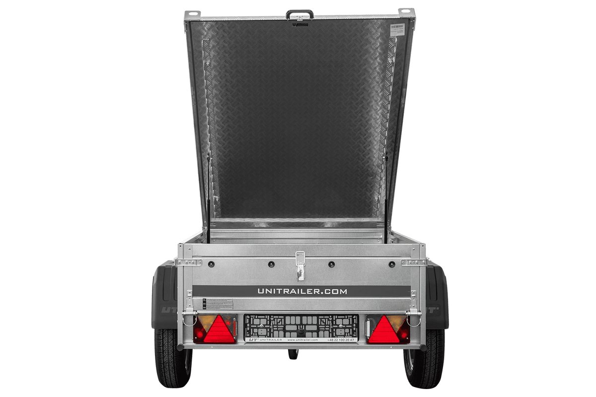 Remorque simple essieu 750 kg PTAC 150x106 Garden Trailer 150 KIPP avec capot aluminium