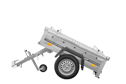 Remorque simple essieu 750 kg PTAC 150x106 Garden Trailer 150 KIPP avec capot aluminium