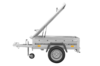 Remorque simple essieu 750 kg PTAC 150x106 Garden Trailer 150 KIPP avec capot aluminium