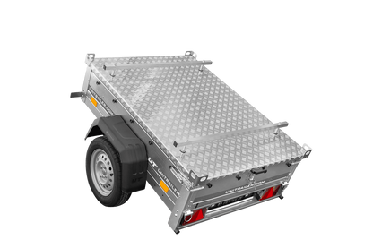 Remorque simple essieu 750 kg PTAC 150x106 Garden Trailer 150 KIPP avec capot aluminium