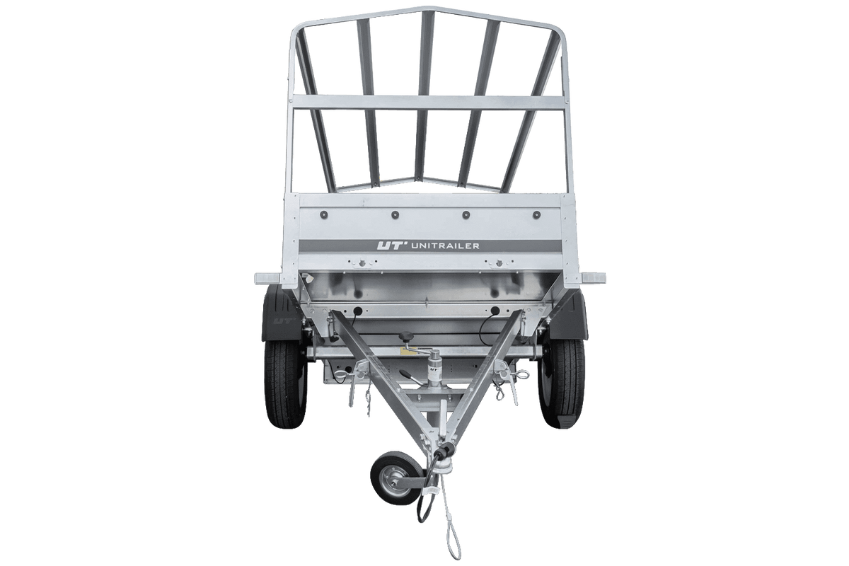 Remorque automobile Garden Trailer 200 KIPP 200 x 106 cm avec bâche haute, arceau et roue jockey PTAC 500 kg