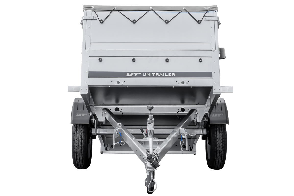 Remorque neuve 200x106 avec bâche plate, rehausses de ridelles et roue jockey - Garden Trailer 200 KIPP