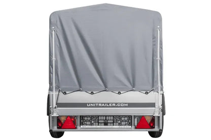 Remorque automobile Garden Trailer 200 KIPP 200 x 106 cm avec bâche haute, arceau et roue jockey PTAC 500 kg