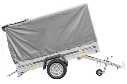 Remorque routière avec bâche haute (110 cm), arceau (110 cm) et roue jockey 230x125 Garden Trailer 230 KIPP
